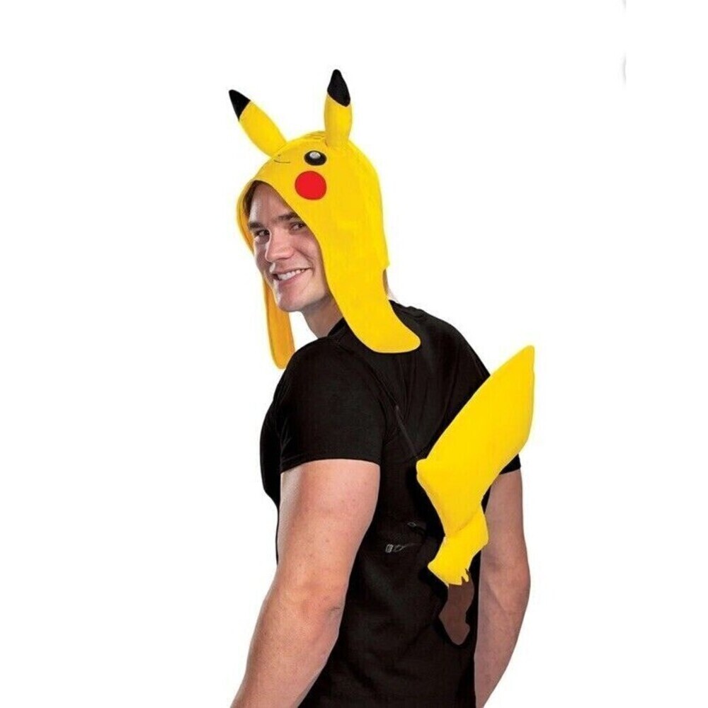 New Adult Kids Pokemon Pikachu Costume Accessory Kit Headpiece & Tail Fast Ship!